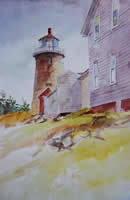Monhegan Lighthouse by Anne Harhay